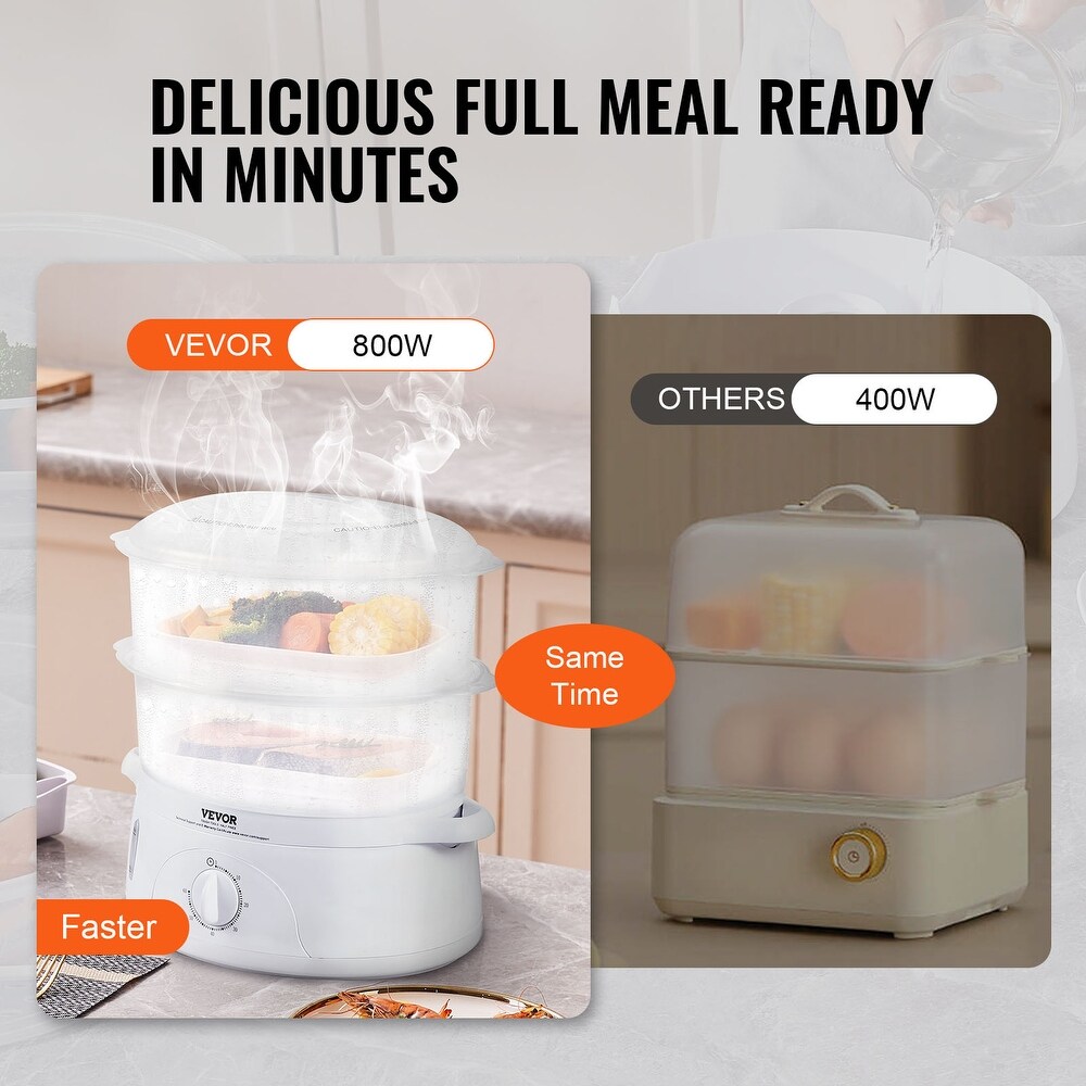 VEVOR Electric Food Streamer with Auto Shut Off   Boil Dry Protection