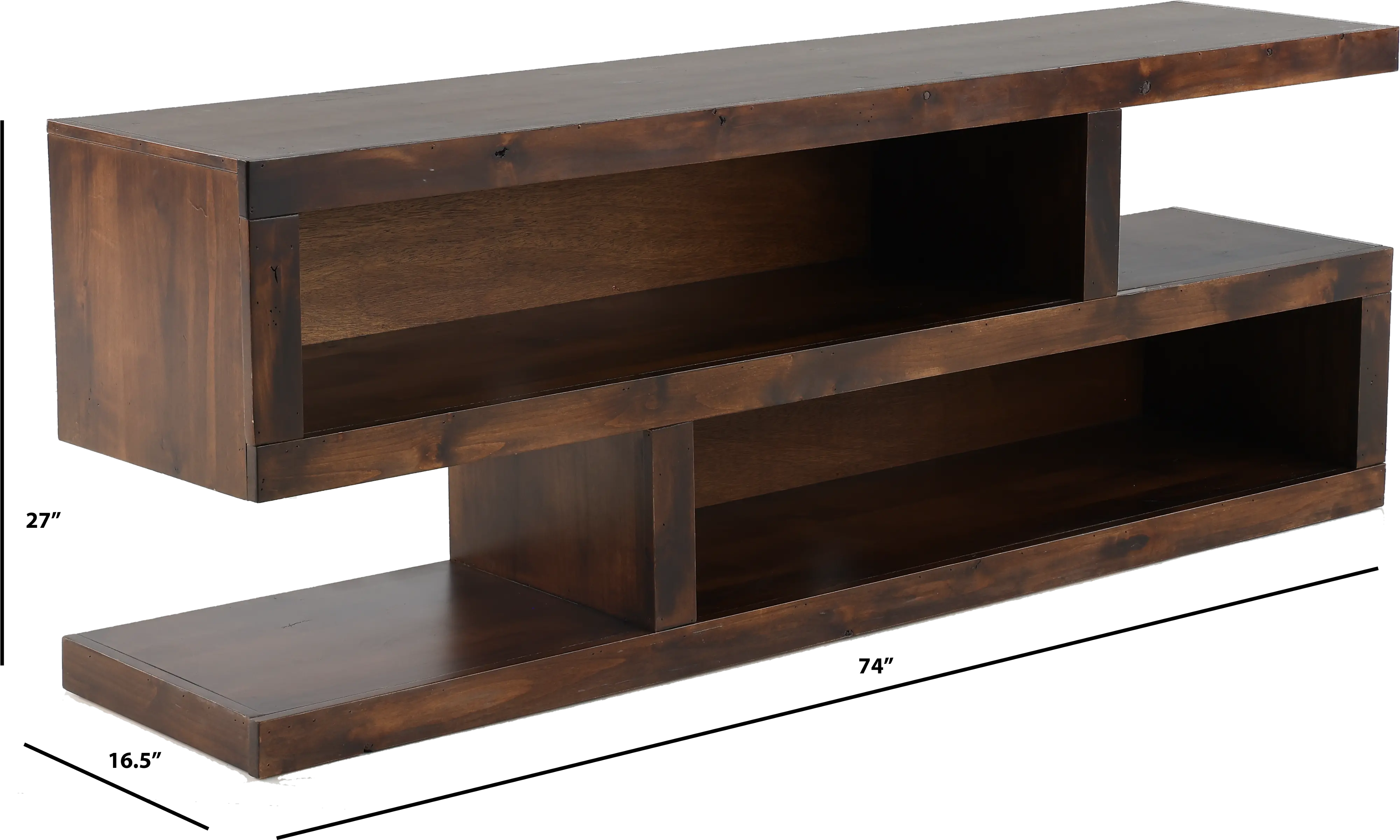 Nova Tobacco Brown 74 TV Stand