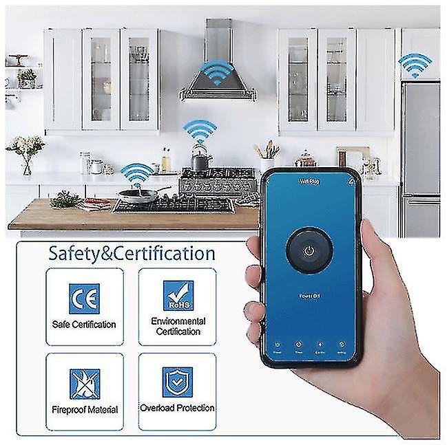 Eu Plug Wifi Wireless Timer Remote Power Monitor Air Conditioner Control For Smart Life Alexa Google Home Alice