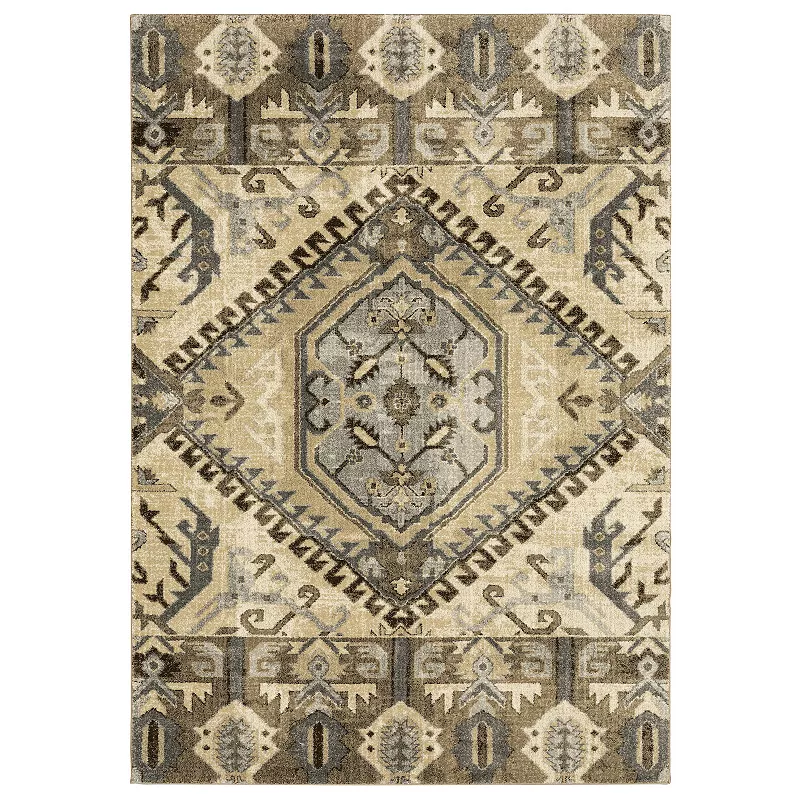 StyleHaven Franklin Tribal Inspired Medallion Area Rug