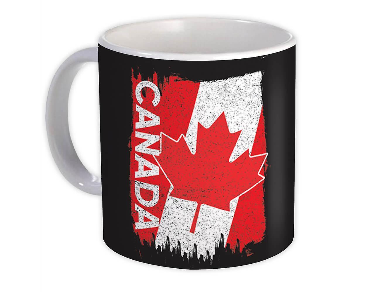 Gift Mug: Canadian Flag Distressed Canada