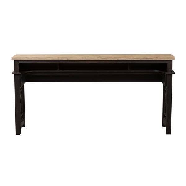 Heatherbrook Charcoal and Ash Console Bar Table