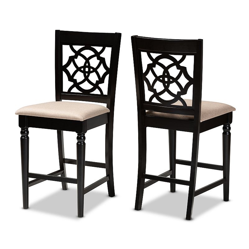 Baxton Studio Arden Counter Stool 2-piece Set