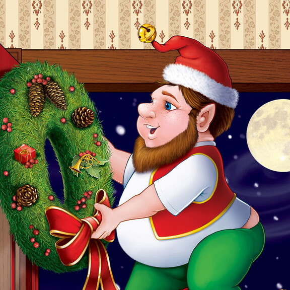 Beistle 20009 Christmas Elves Door Cover  all weat...