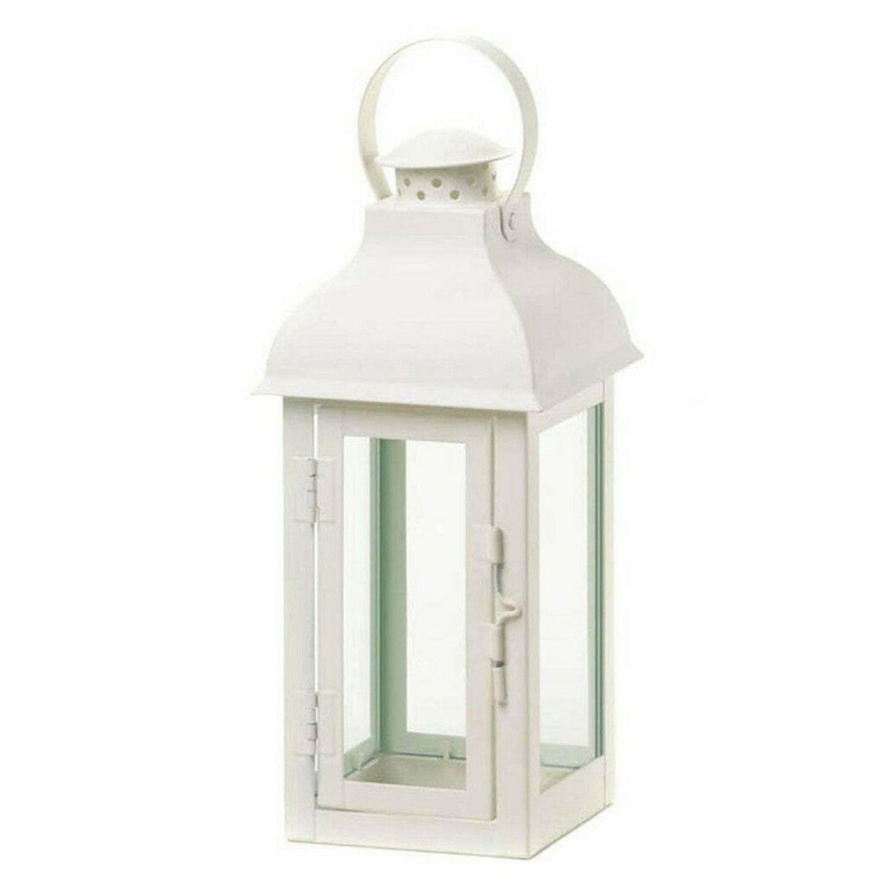 Home Decorative Romantic White Candle Lantern - 13 inches