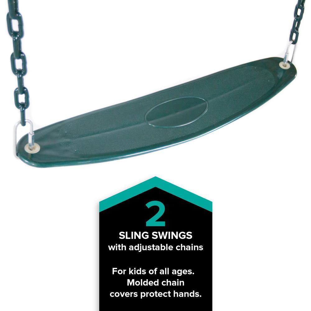 SPORTSPOWER Big Ridge Metal Swing Set MSC-4342