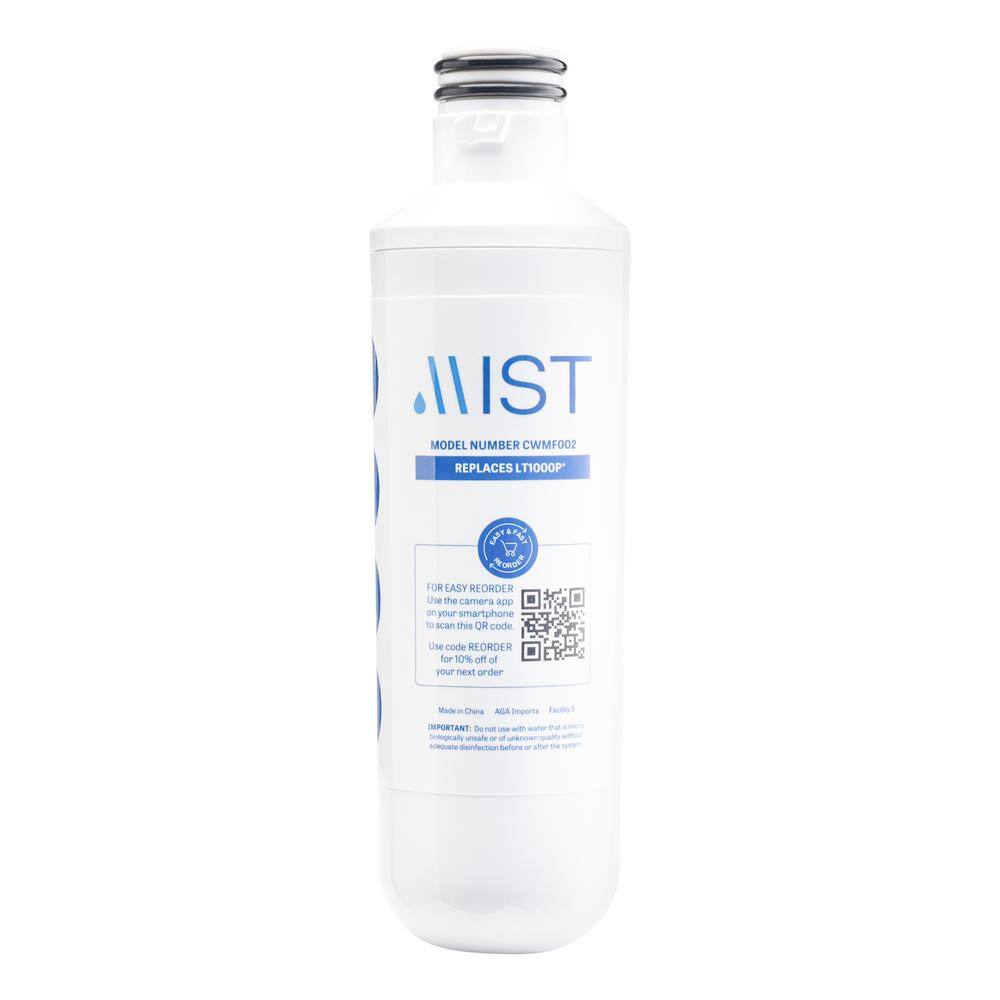 Mist Replacement Refrigerator Water Filter for LG LT1000P LT1000PC LT-1000PC MDJ64844601 Kenmore 46-9980 469980 9980 LT1000P CWMF002