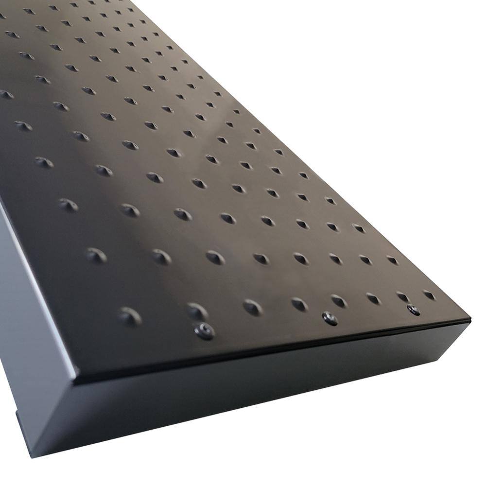 Pylex 11 in. x 60 in. Black Steel Stair Tread 13944