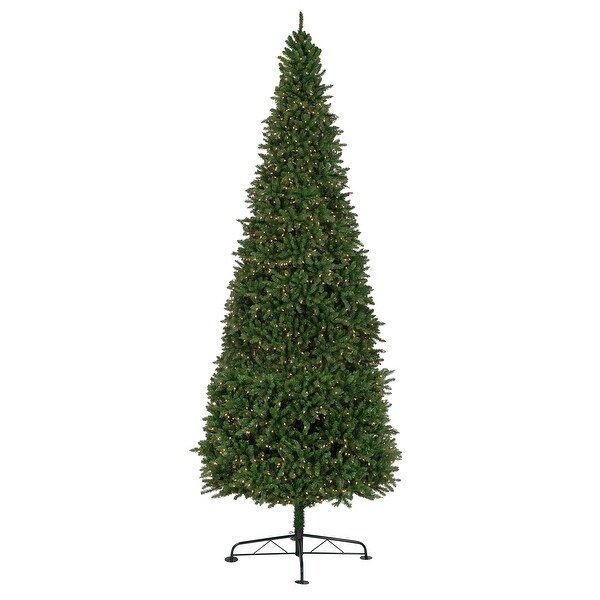 15' PreLit Genoa Fraser Fir Slim Artificial Christmas Tree Clear Lights