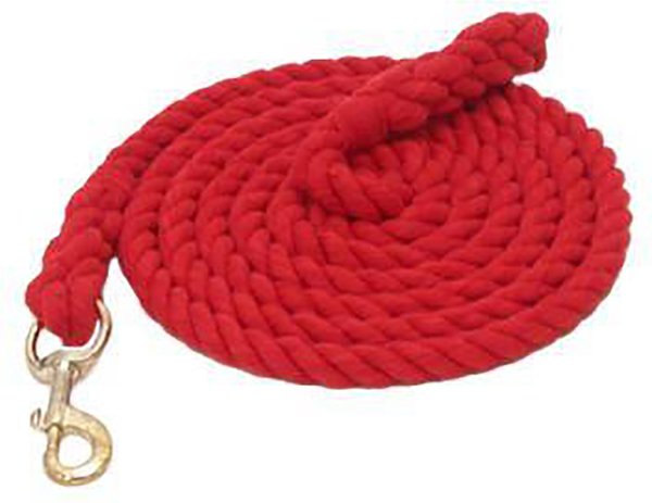 Gatsby Cotton Bolt Snap Horse Lead， 8-ft