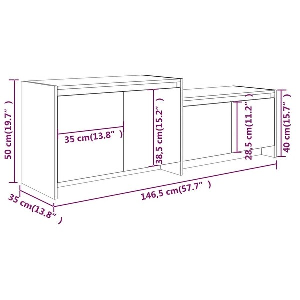 TV Cabinet White 57.7