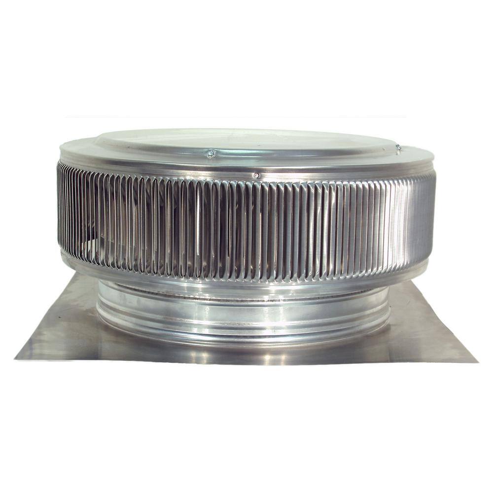 Active Ventilation 14 in. Mill Finish Aluminum Roof Vent No Moving Parts Wind Turbine AV-14-C2