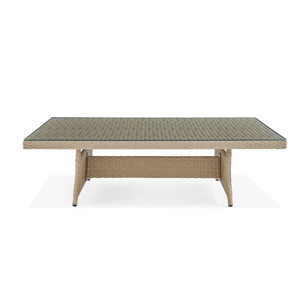 Alaterre Furniture Canaan All-Weather Wicker Coffee Table