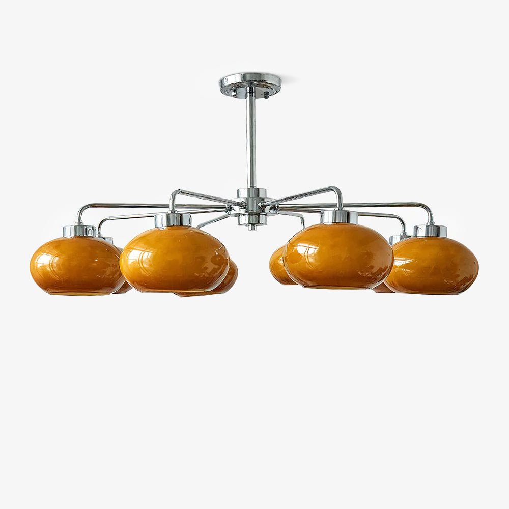 Oval Persimmon Chandelier