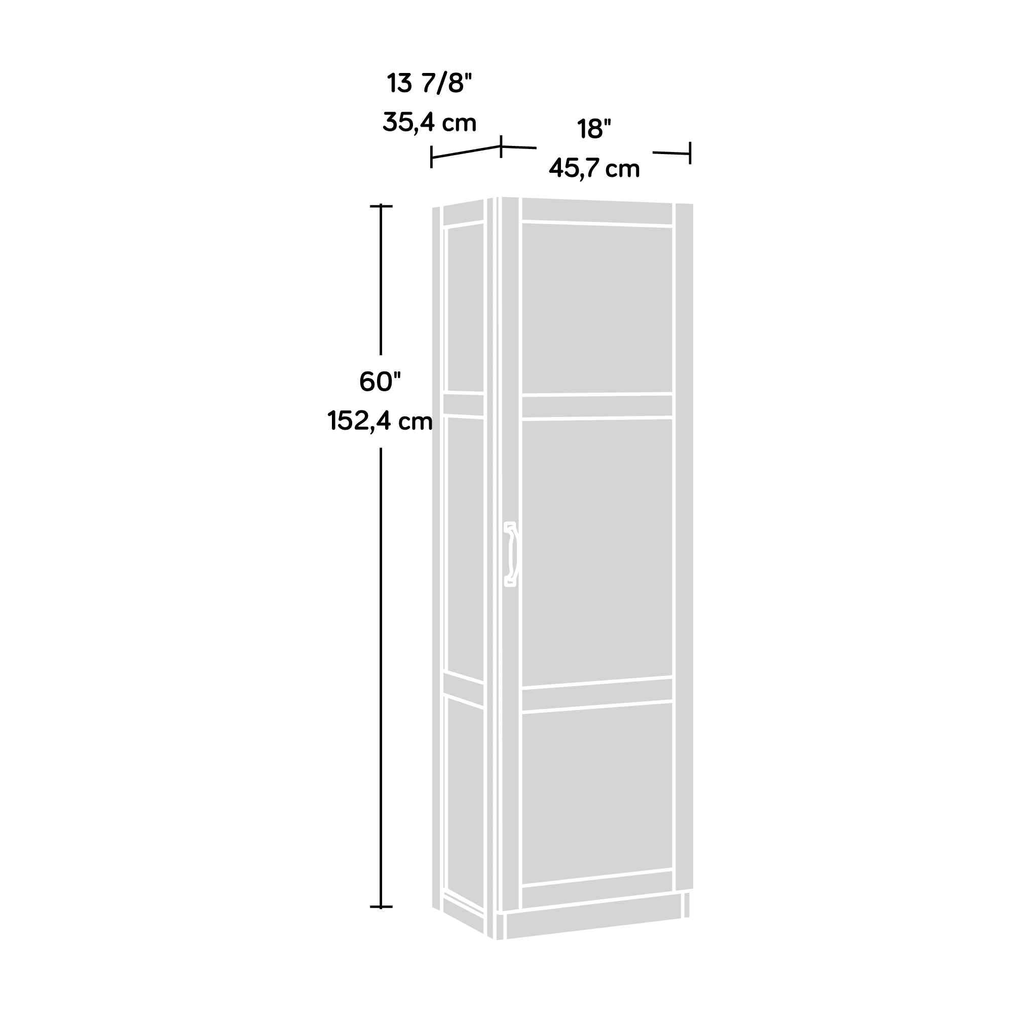 Sauder Storage Cabinet， Highland Oak Finish