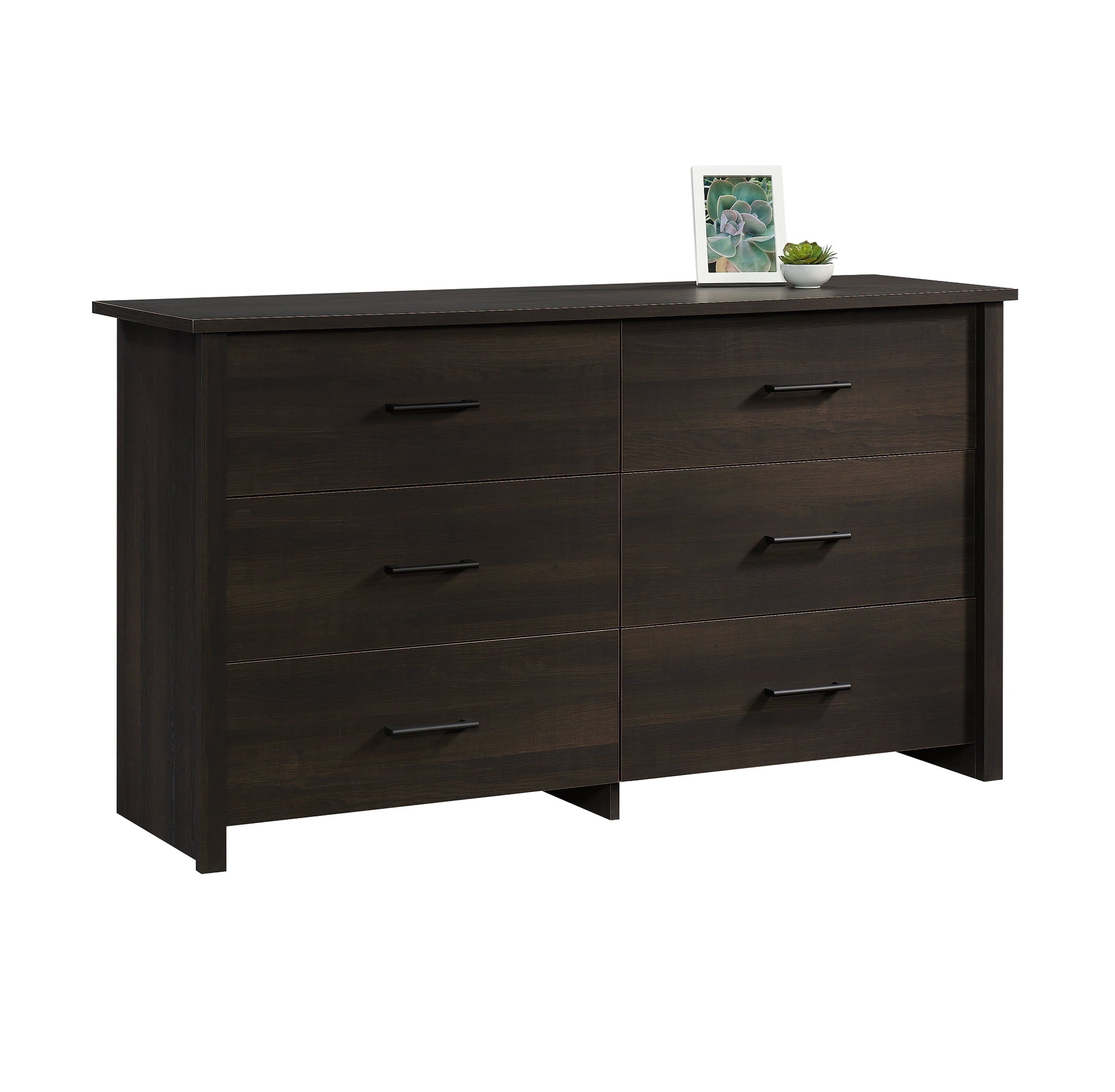 Mainstays Hillside 6-Drawer Dresser, Espresso Finish