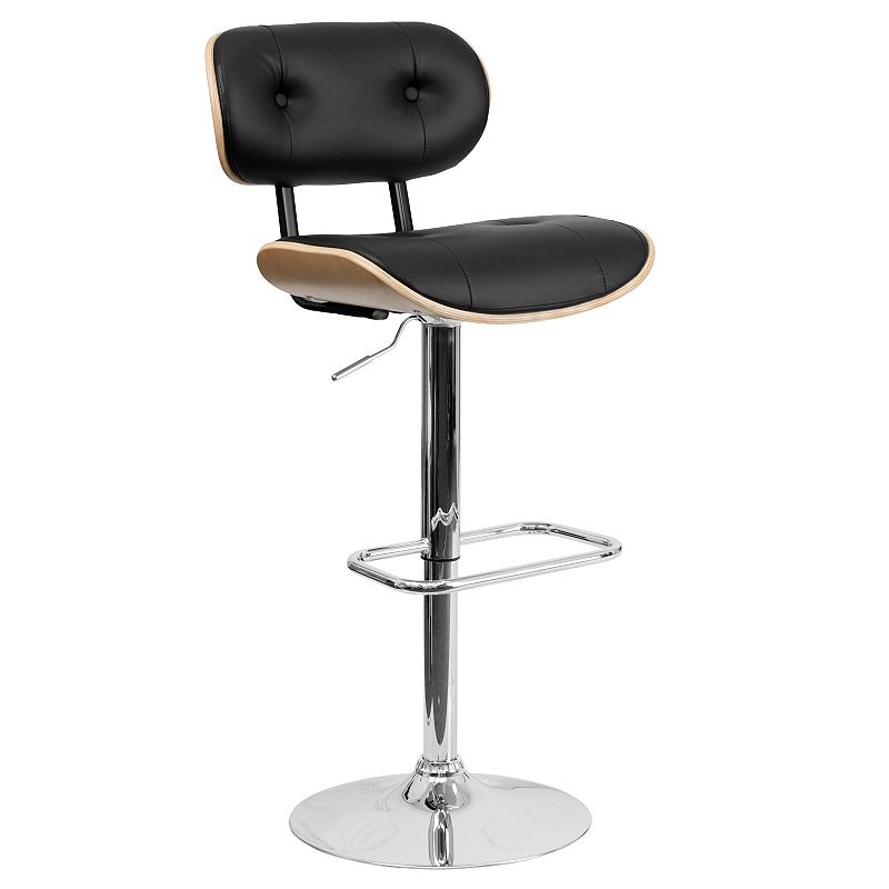 Flash Furniture Tufted Adjustable Height Bar Stool