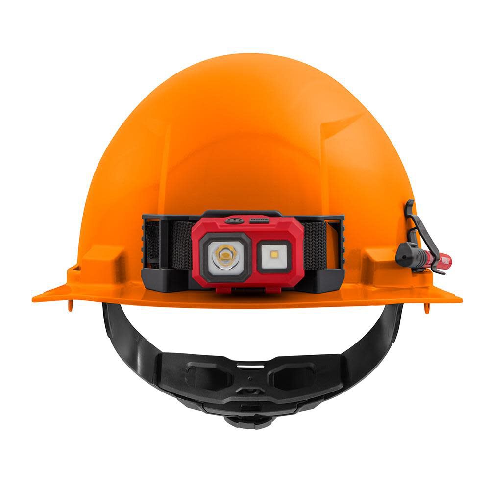 MW Orange Front Brim Hard Hat with 4pt Ratcheting Suspension Type 1 Class E 48-73-1112 from MW