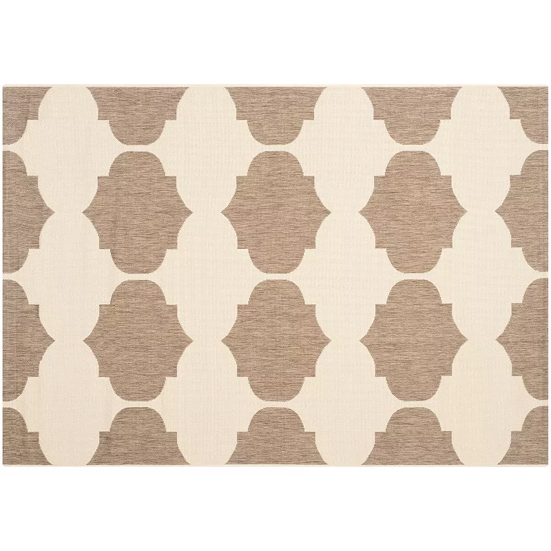 Safavieh Courtyard Jasmine Quatrefoil Indoor Outdoor Rug