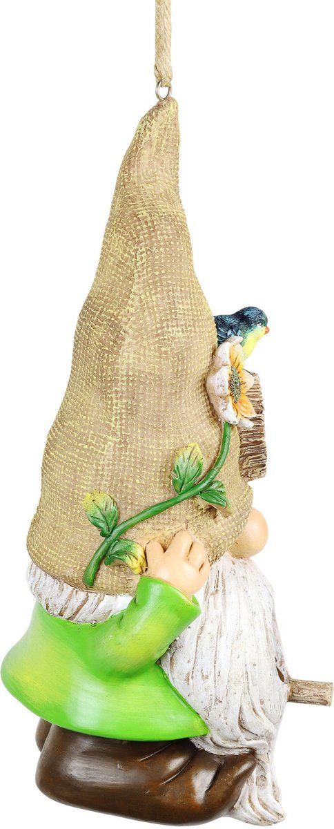 Exhart Welcome Gnome Hanging Bird House