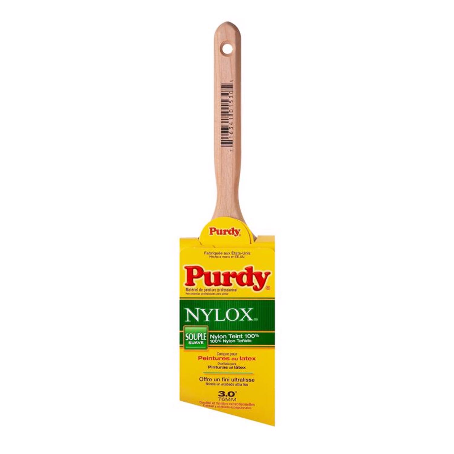 Purdy Nylox Glide 3 in. Soft Angle Trim Paint Brush