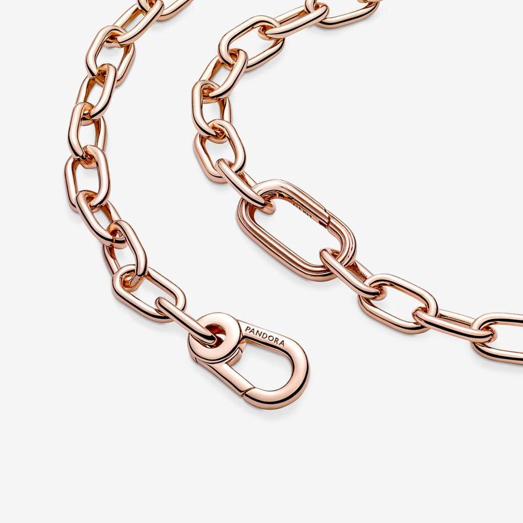 PANDORA  Pandora ME Link Chain Necklace with 2 Connectors in Rose Gold - 19.7