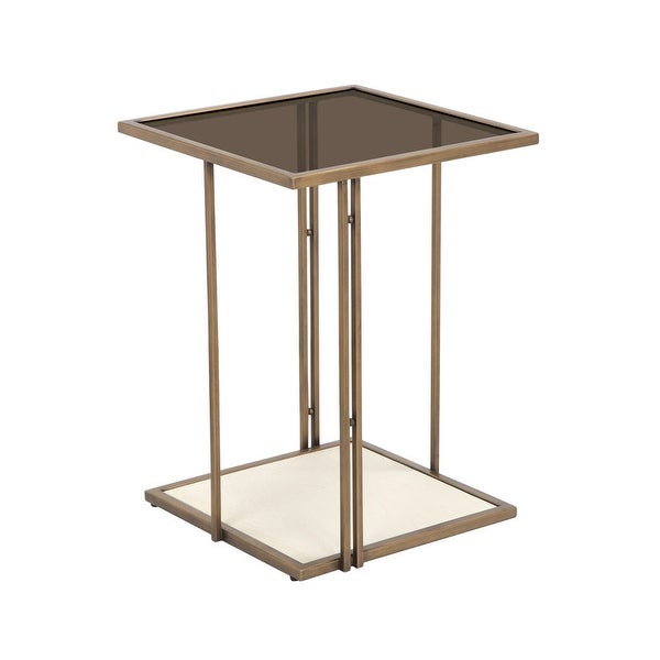 Emma Ash and Glass Side Table by Inspire Me! Home Decor