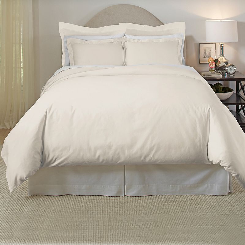 Pointehaven 3-piece 620 Thread Count Cotton Duvet Cover Set