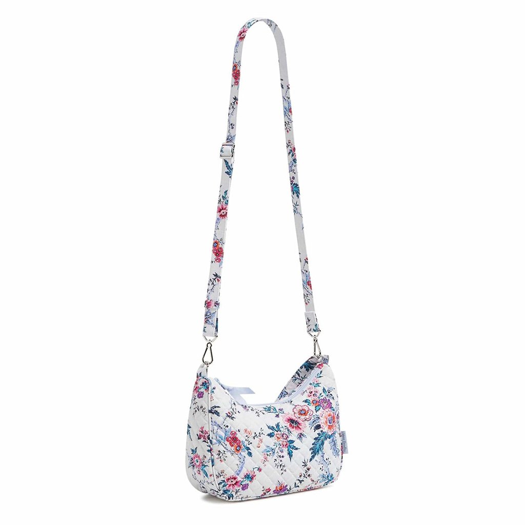 Vera Bradley  Frannie Crescent Crossbody Bag in Magnifique Floral