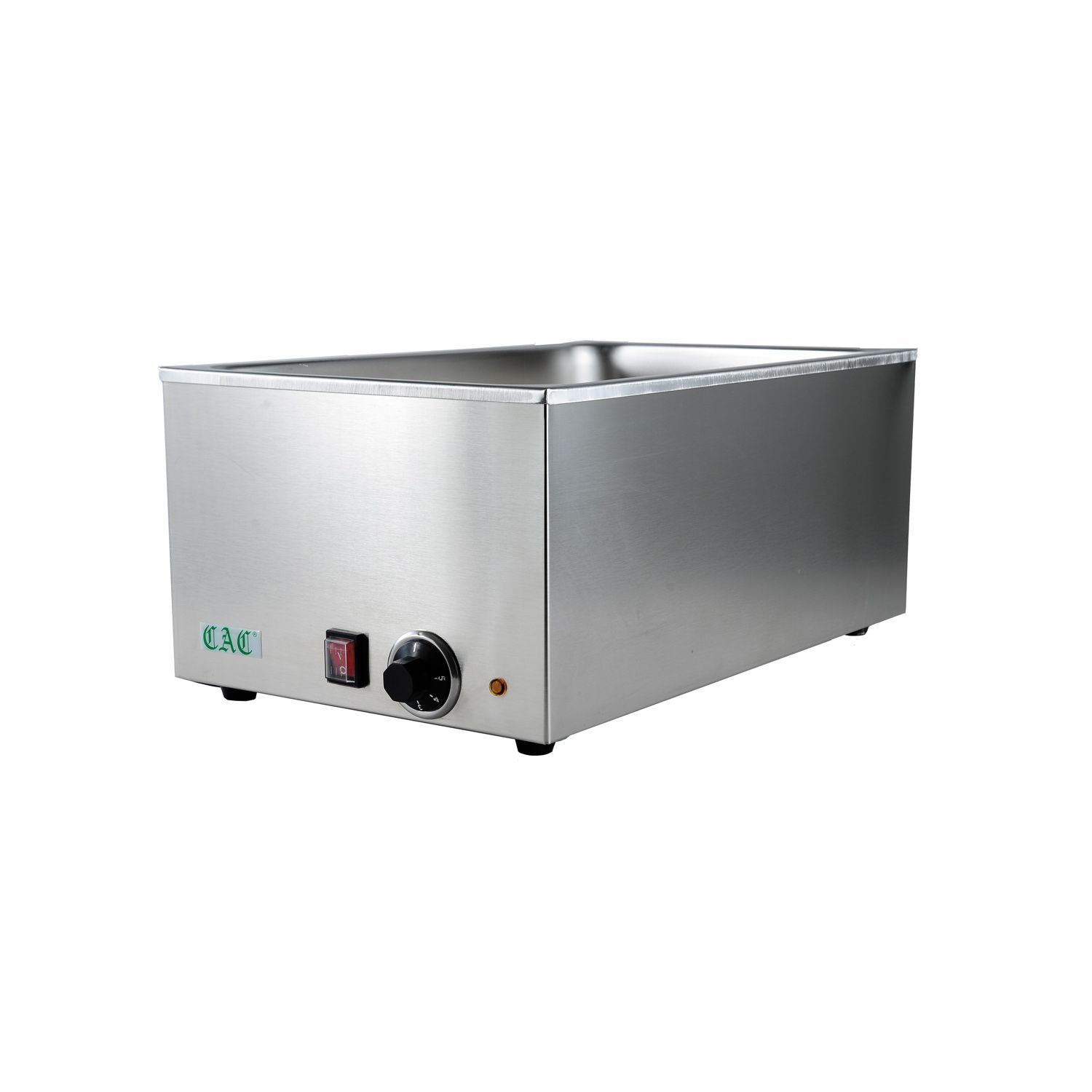 Food Warmer Full Size， Stainless Steel， Silver