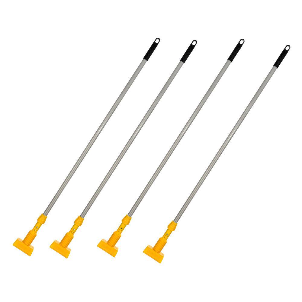 Alpine Industries 55 in. Jaw Fiberglass Mop Handle Gray (4-Pack) 444-3-4pk