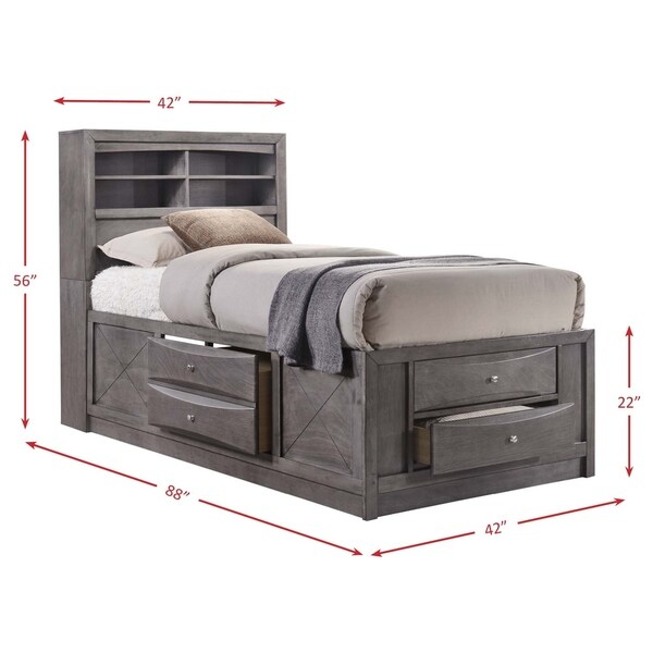 Picket House Furnishings Madison Twin Storage 3PC Bedroom Set - - 20720049