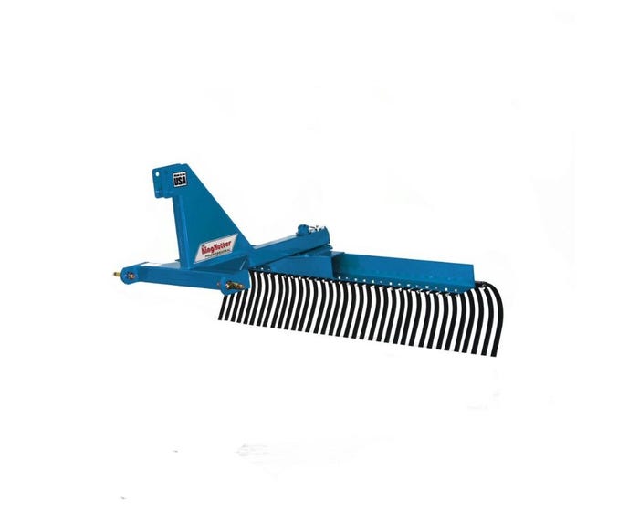 King Kutter 6 Professional Landscape Rake， Blue - YR-G-72-BP