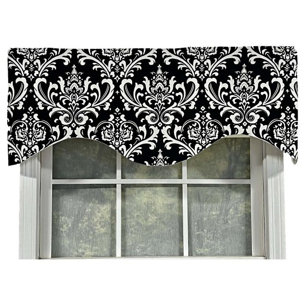 Rod Pocket Valance 50 quot X 17 quot Black By Rlf Home