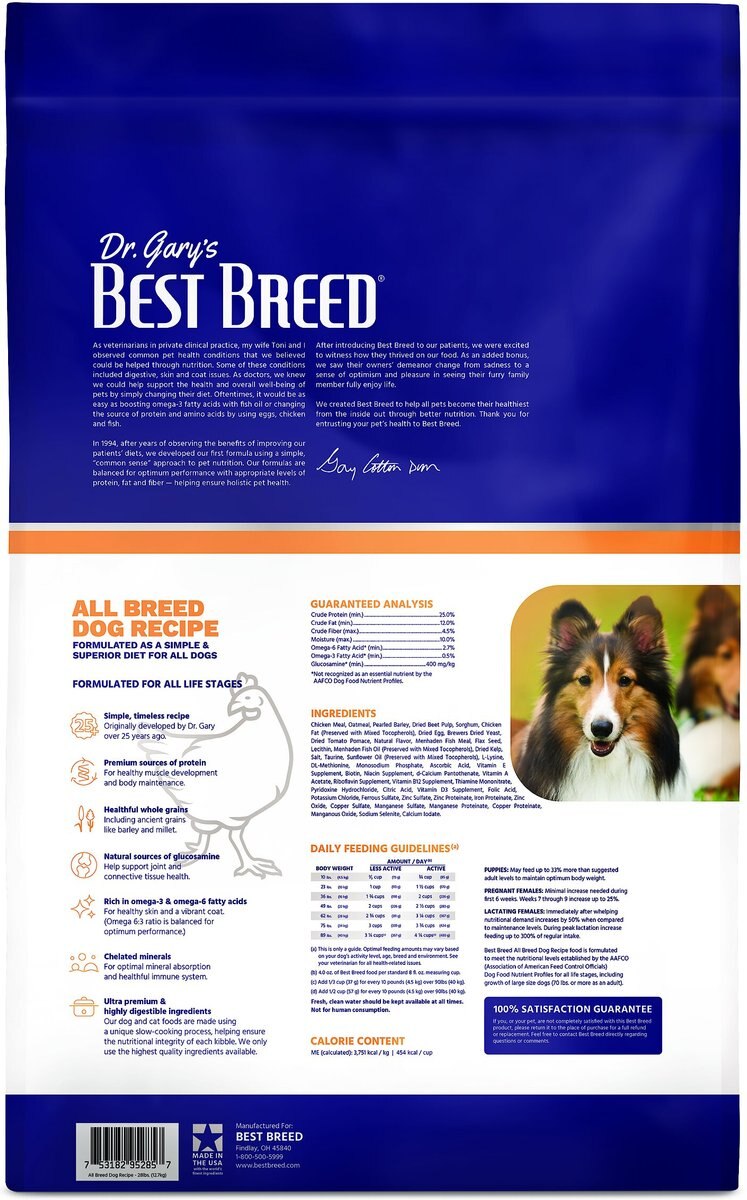 Dr. Gary's Best Breed Holistic All Breed Dry Dog Food