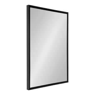 Kate and Laurel Medium Rectangle Black Modern Mirror (36 in. H x 24 in. W) 217795