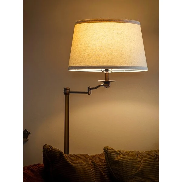 Brightech Caden Swing LED Floor Lamp - Bronze.