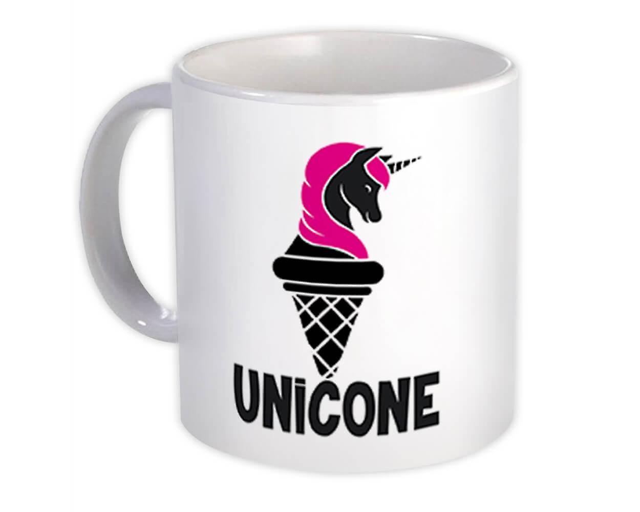 Gift Mug: Unicone Unicorn Funny Art Print For Best Friend Magical