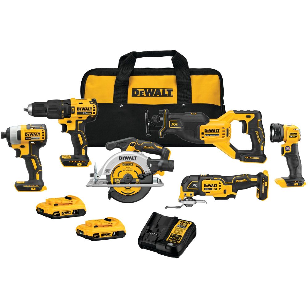 DEWALT 20V MAX* Brushless Cordless 6-Tool Combo Kit DCK675D2 from DEWALT