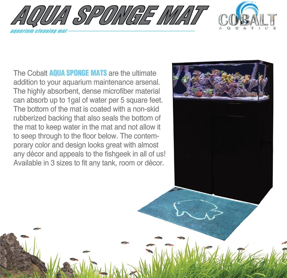 Cobalt Aquatics Aqua Sponge Aquarium Cleaning Mat