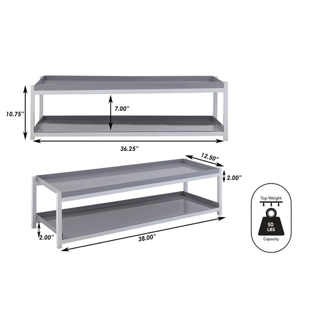 6 pair 2 tier Iron Shoe Rack