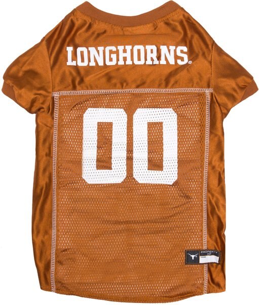 Pets First NCAA Dog and Cat Jersey， Texas Longhorns