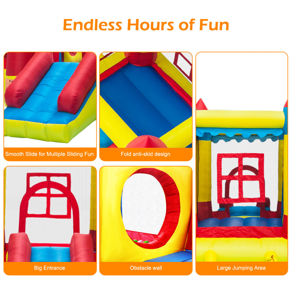 Outdoor inflatable bouncing house castle, children's play castle, 420D thick Oxford cloth without fan bouncy castle