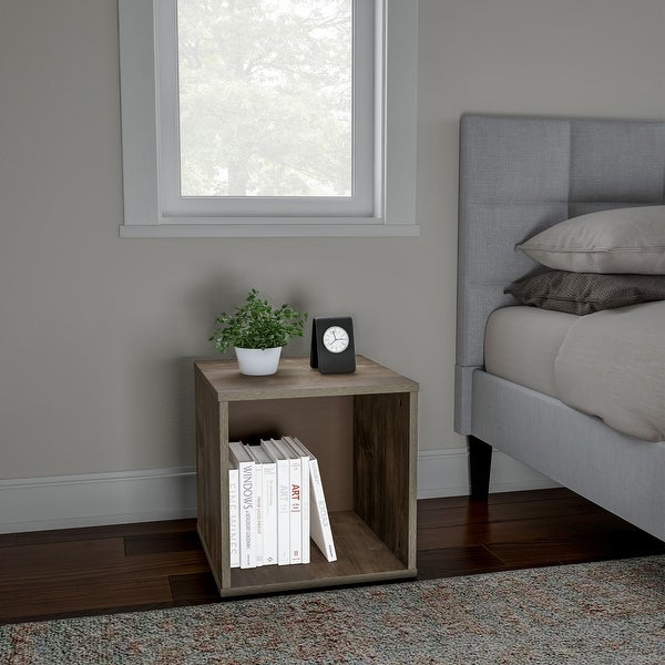 Hastings Home Minimalist Cube End Table - 15.75