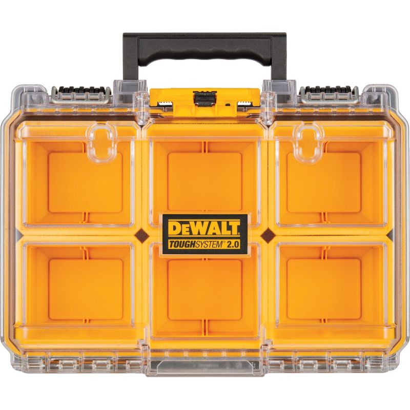 DW ToughSystem Deep Compact Toolbox Organizer Blackamp Yellow