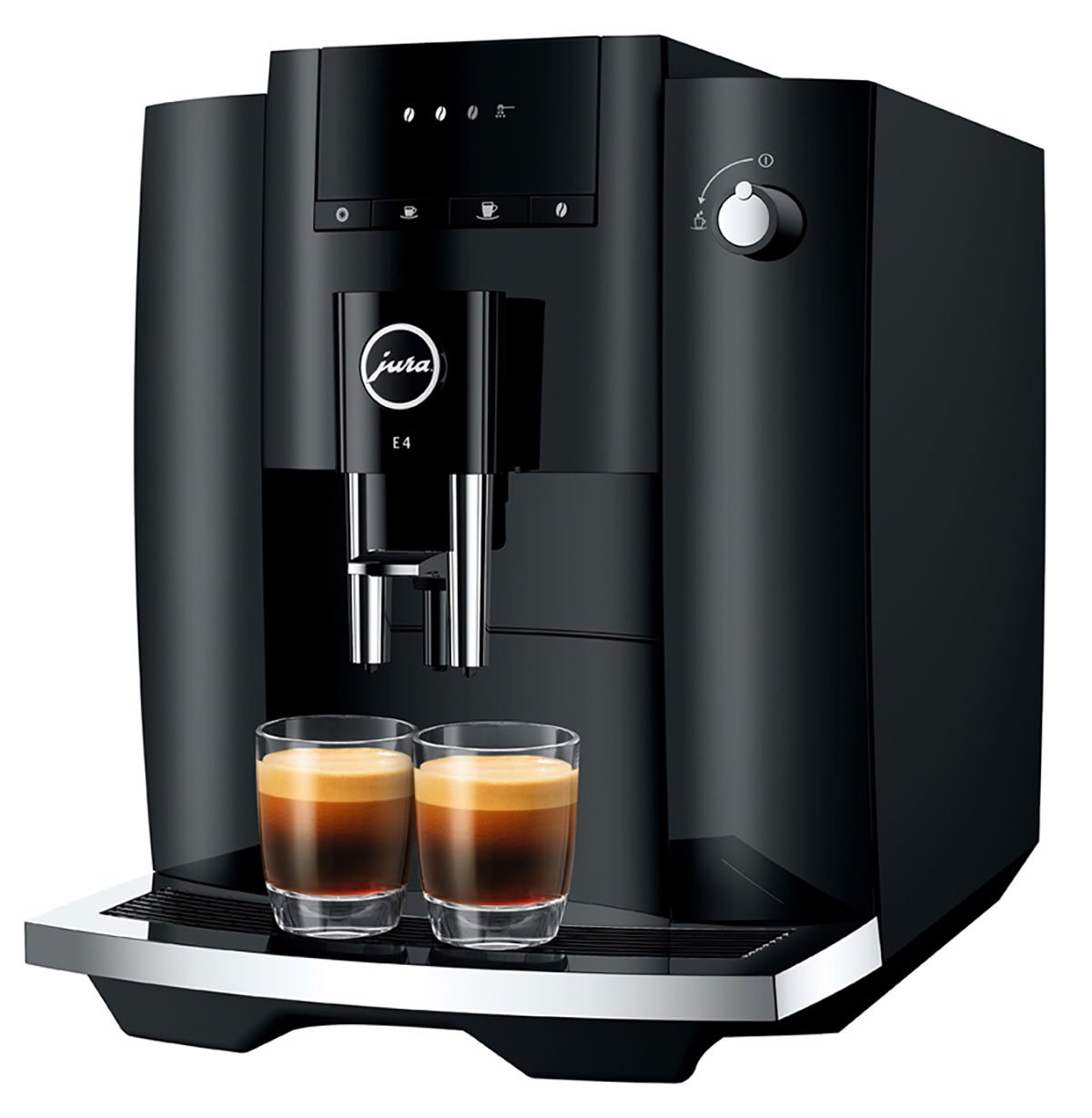 Jura E4 Piano Black Automatic Coffee and Espresso Machine