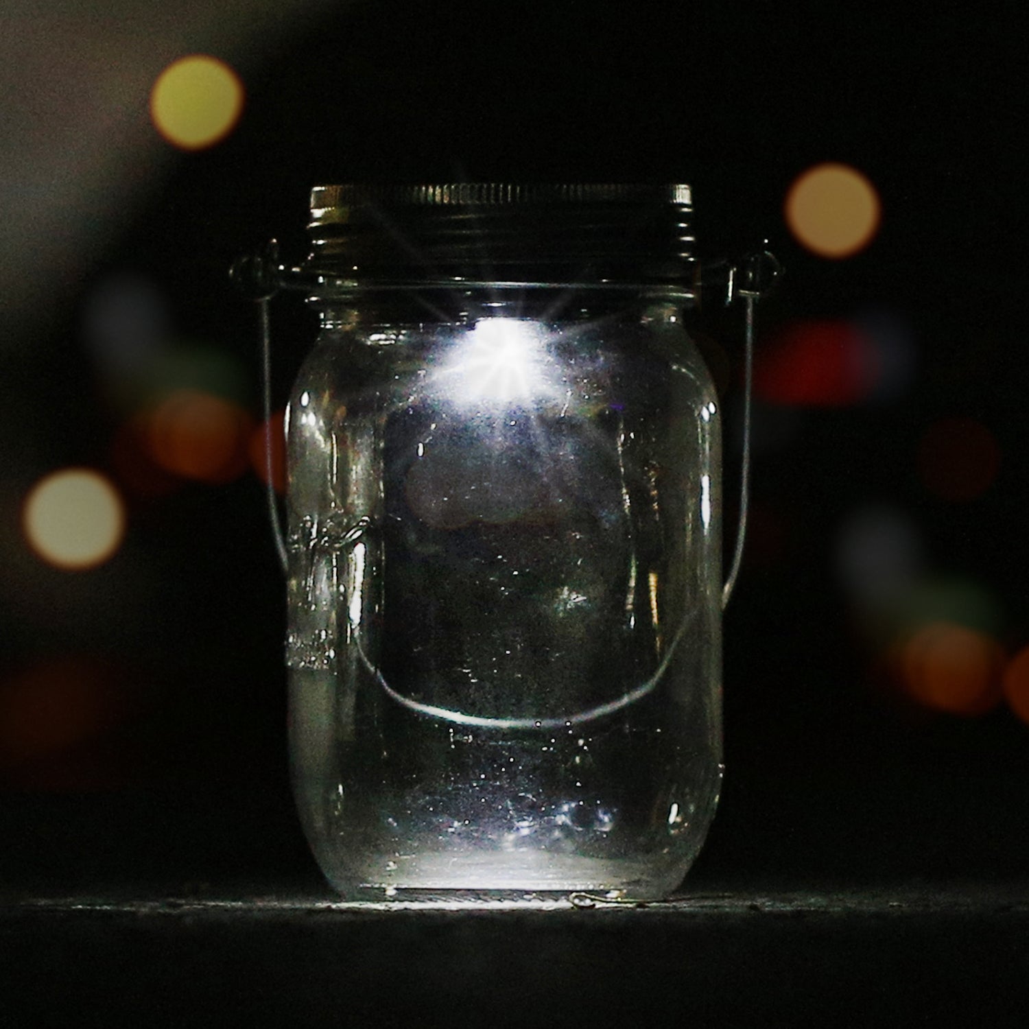 Solar Mason Jar Lid - LED Mason Jar Lights for Glass Mason Jars and Garden Decor， Solar  Mason Jar Lid with Led Light(1pc)