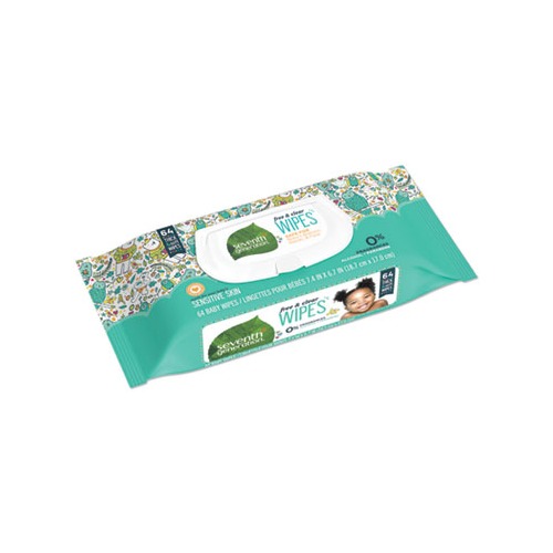 Seventh Generation Free and Clear Baby Wipes  SEV34208