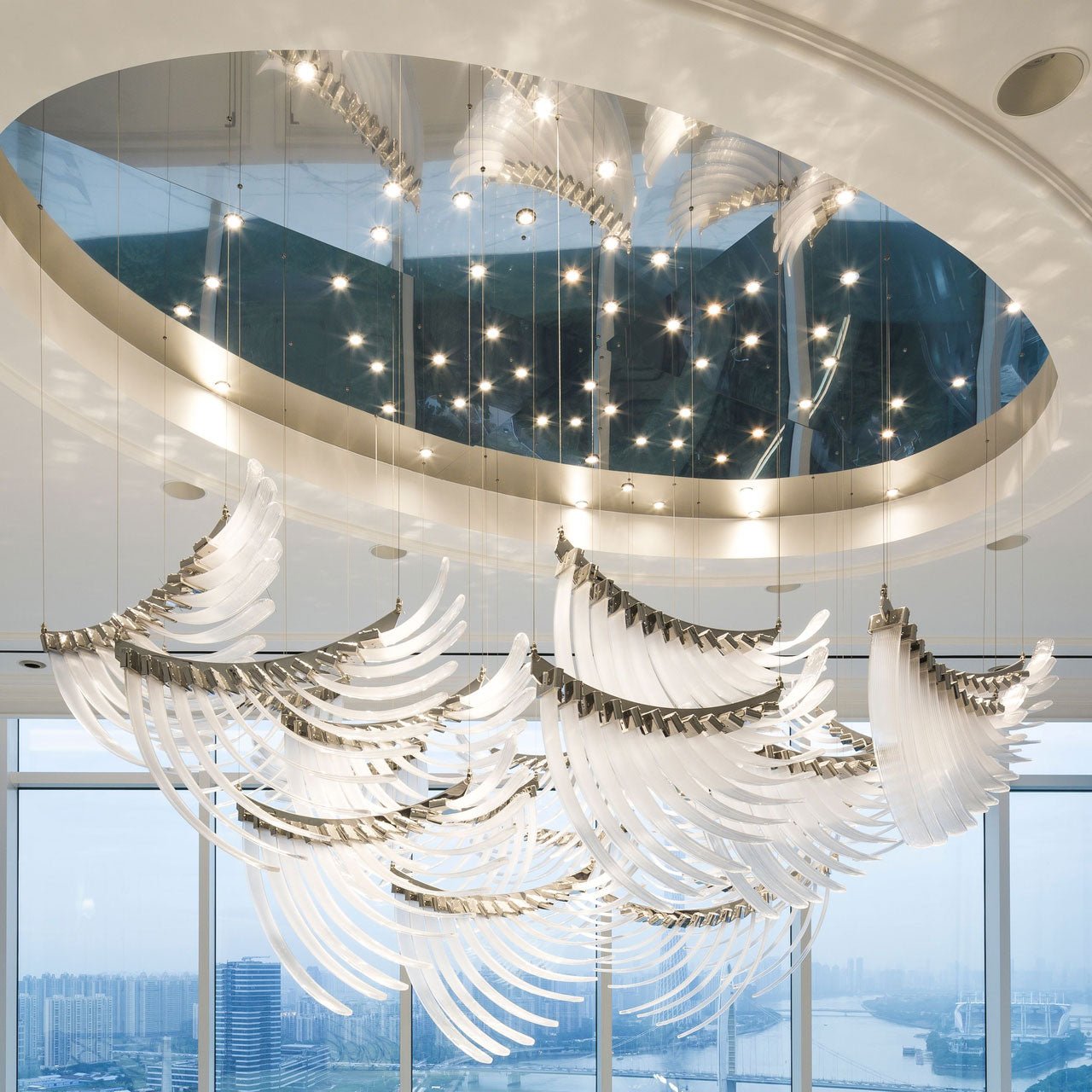 Bird Feather Wings Chandelier