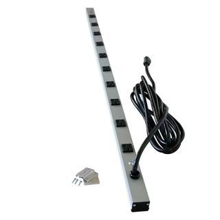 Legrand Wiremold CabinetMATE 10-Outlet 20 Amp Power Strip 15 ft. Cord 4810ULBD20R